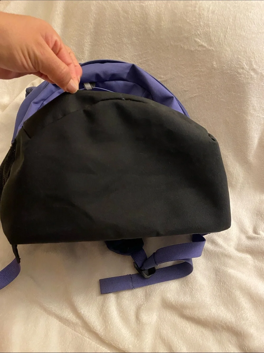 The North Face youth court Jester Backpack purple and black